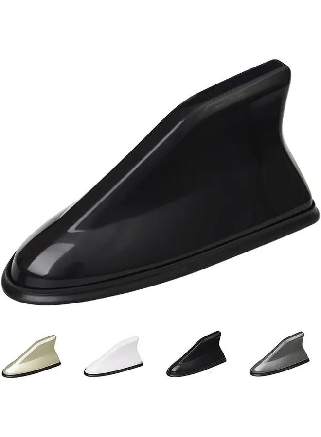 هوائي سيارة Black Shark Fin غطاء ABS سهل التركيب معزز إشارة الراديو - Image 1