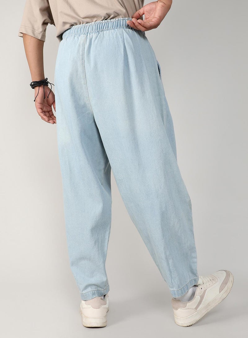 كامبوس سوترا Men's Light Blue Baggy Denim Jeans  - Image 5