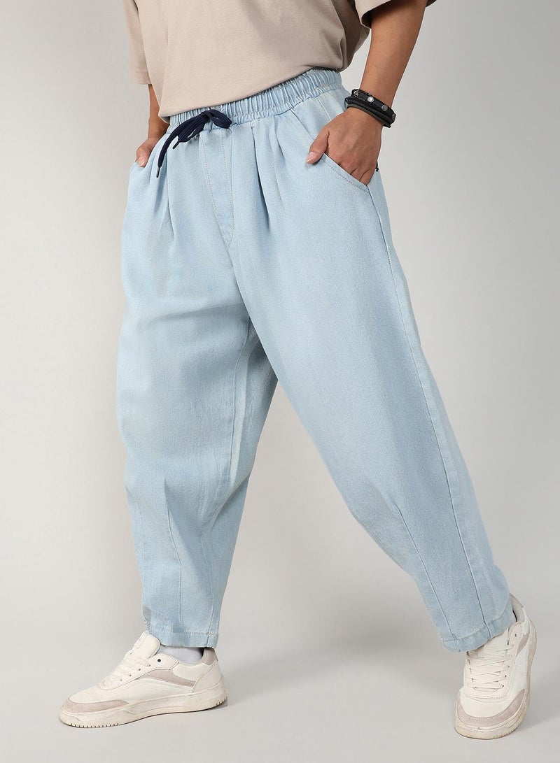 كامبوس سوترا Men's Light Blue Baggy Denim Jeans  - Image 3