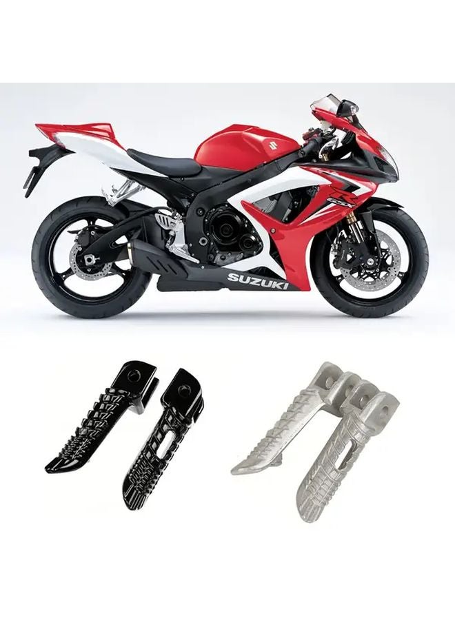 سوزوكي GSXR600 GSXR1000 أمامية خلفية دواسات القدم إكسسوارات تعديل سوداء - Image 1