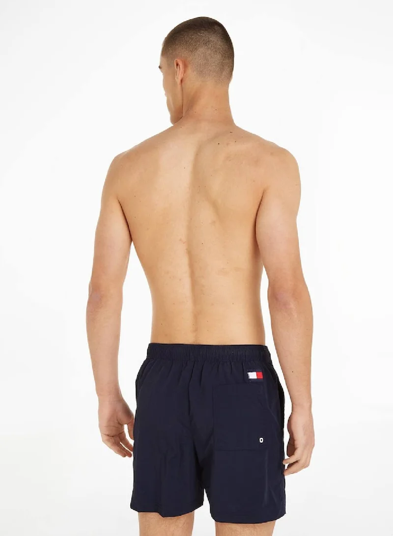 TOMMY HILFIGER Flag Mid Length Drawstring Slim Swim Shorts