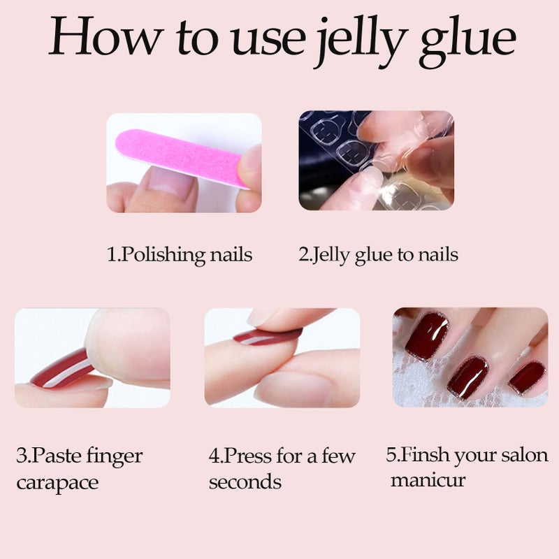 WAFOLOZE Almond Press on Nails,White French Tip Almond Nails Medium Fake/False Nail with Pearl Nail Press ons Designs Acrylic Artificial Stick on Nail for Women 24Pcs - Image 5