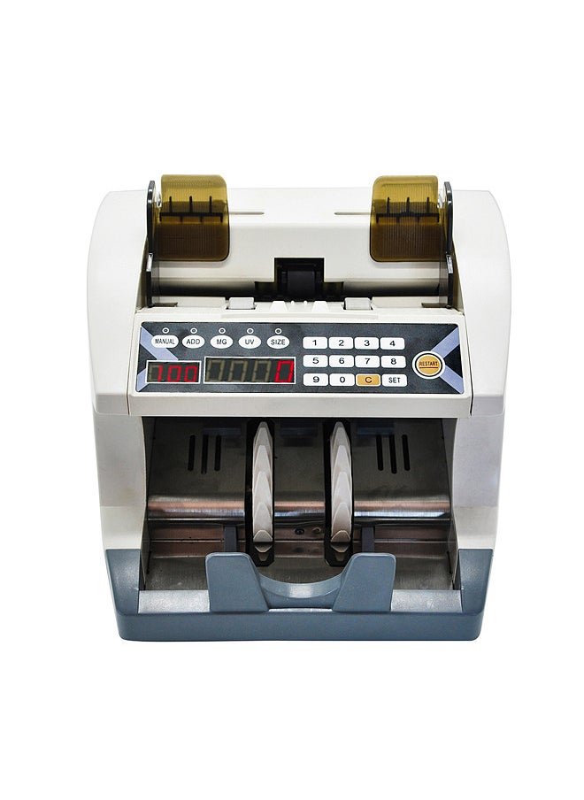 Generic - Multi-Currency Automatic Cash Banknote Money Bill Counter Counting Machine with UV MG Counterfeit Detector External Display for EURO/USD/GBP/AUD/JPY/KRW - Image 1