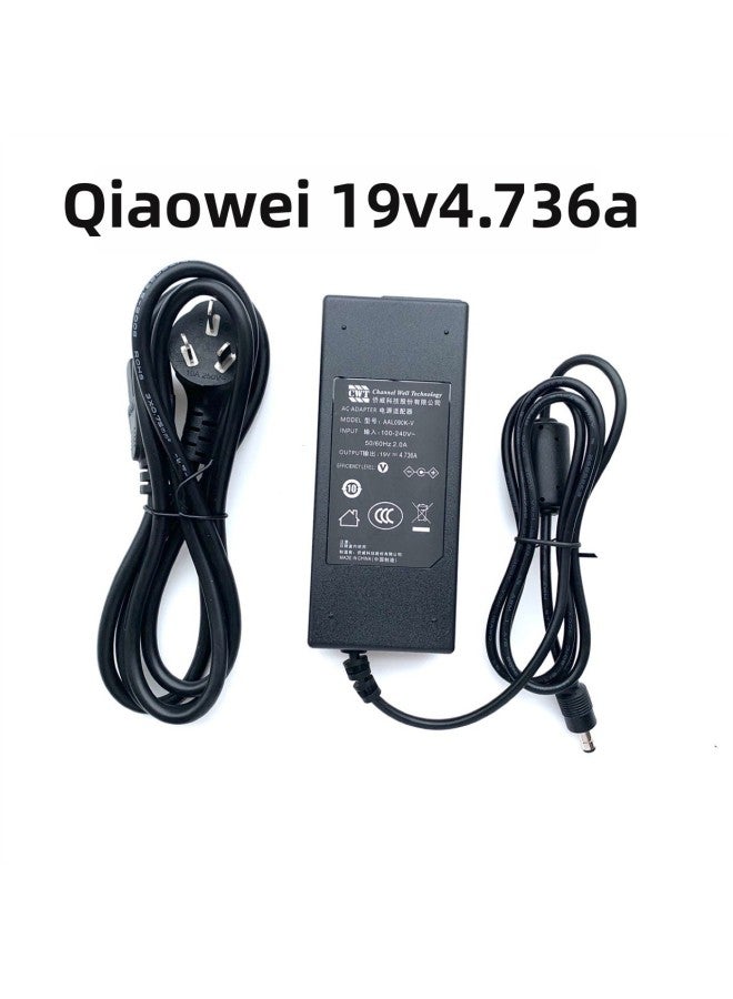 CWT QiAowei 19V4.736A AAL090K-V GA90SC1-19473 ChArging Source AdApter CAble-Color:QiAowei 19V4.736A