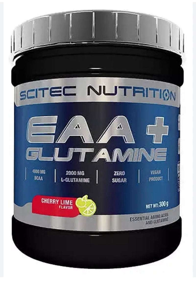 Scitec Nutrition EAA + Glutamine Powder, Cherry Lime - 300g