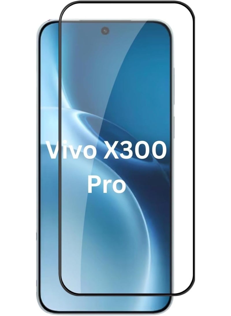 Muzz Screen Protector Designed for Vivo X300 Pro 2025 Full Glue Bubble Free Anti-Scratch Anti-Fingerprint9H Hardness 3D Curved Edge Tempered Glass Screen Protector for Vivo X300 Pro - Image 1