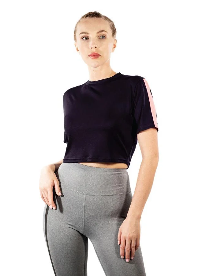 زيسي تيشيرت نسائي بياقة دائرية وأكمام قصيرة