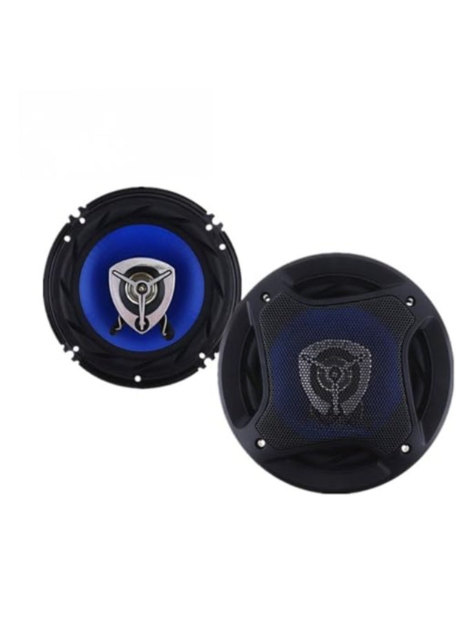 يُسلِّم نظام مكبرات صوت ثلاثي الاتجاهات مقاس 6.5 بوصة - قدرة تحمل طاقة 500 واط ومقاومة عالية ومكبر صوت بيزو عالي التردد لنظام ستيريو السيارة، شكل دائري احترافي كامل النطاق ثلاثي المحاور للصوت العالي - Image 1