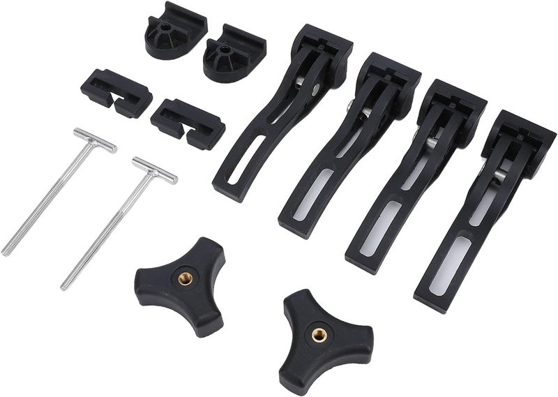 Asixxsix Tonneau Cover Clamps, Universal Fit Hard Tri Fold Quad Fold Replacement Parts, Truck Bed Cover Accessories Kit with 2 T 2 Screws Front Clamps 4 Rear for Pickup - Image 4