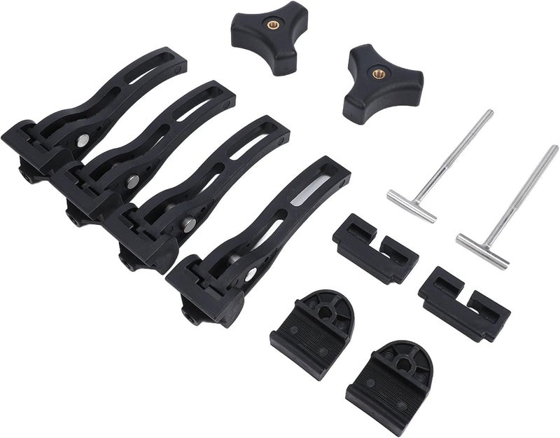 Asixxsix Tonneau Cover Clamps, Universal Fit Hard Tri Fold Quad Fold Replacement Parts, Truck Bed Cover Accessories Kit with 2 T 2 Screws Front Clamps 4 Rear for Pickup - Image 3