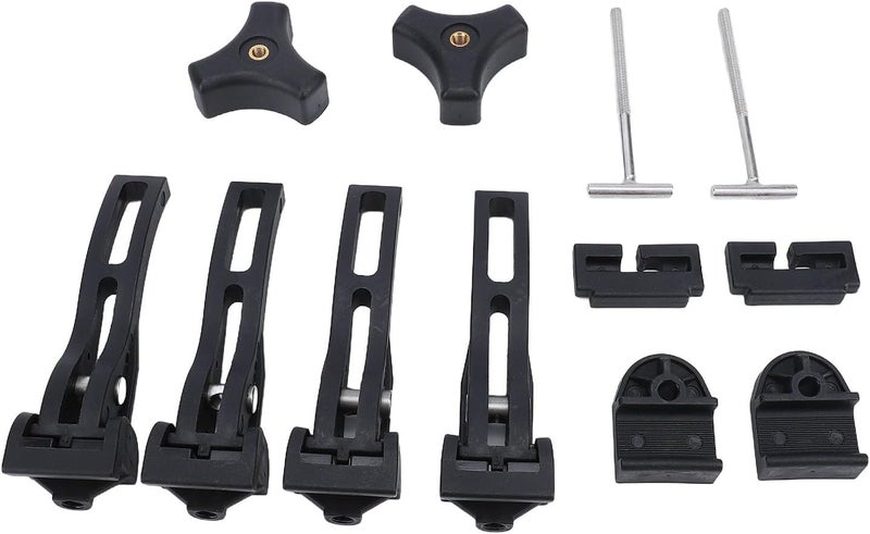 Asixxsix Tonneau Cover Clamps, Universal Fit Hard Tri Fold Quad Fold Replacement Parts, Truck Bed Cover Accessories Kit with 2 T 2 Screws Front Clamps 4 Rear for Pickup - Image 5