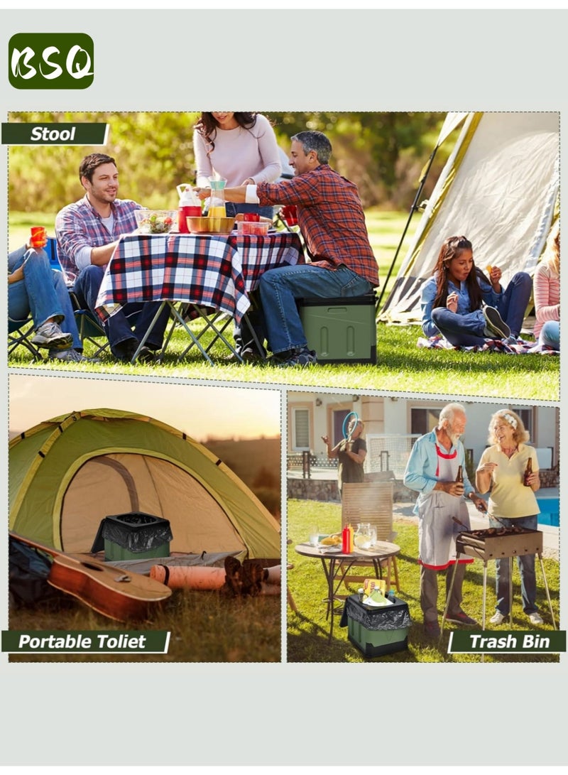 بي إس كيو مرحاض طوارئ | مرحاض تخييم متنقل | مرحاض تخييم | خيمة مرحاض | مقعد مرحاض قابل للطي للتخييم | مرحاض متنقل | مرحاض قابل للطي مطور | كرسي مرحاض خارجي | لوازم التخييم | مرحاض سفر متنقل | سعة الوزن: 450 رطلاً - Image 5