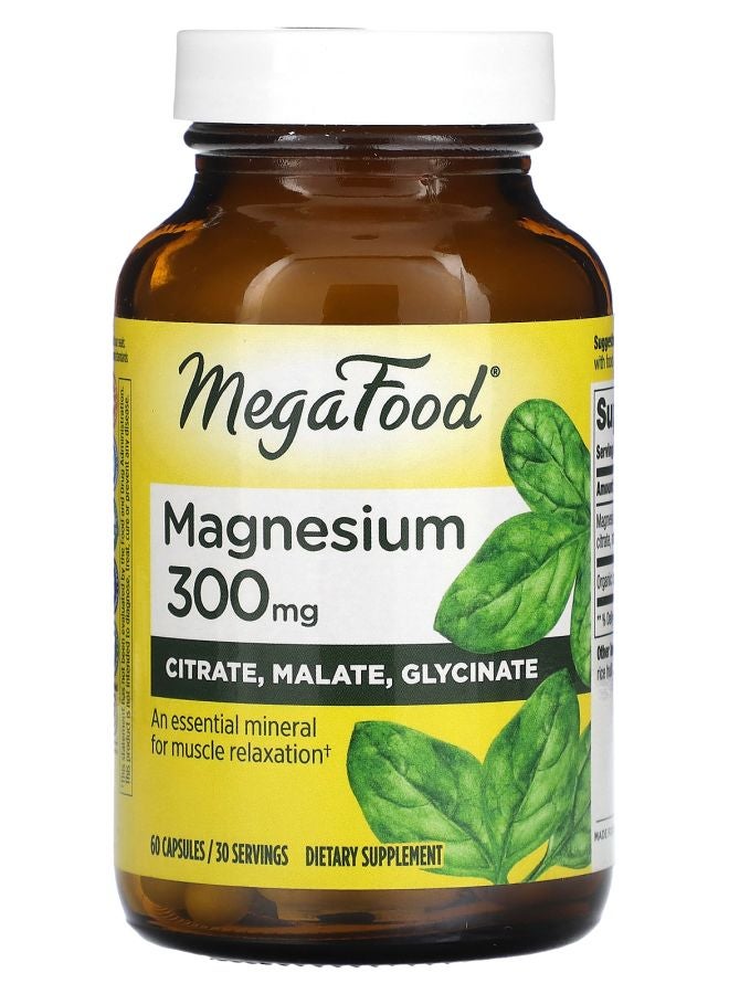 MegaFood Magnesium 300 mg 60 Capsules