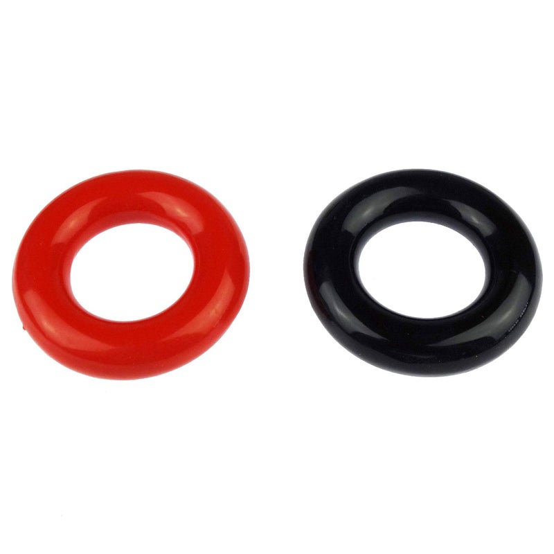 Zelerdo 2 Pack Golf Club Warm Up Swing Weight Ring, Black and Red - Image 2