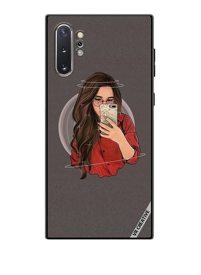 VR CREATIVE Protective Case Cover For Samsung Galaxy Note10 Plus 5G Girl Clicks a Selfie Design Multicolour - Image 1