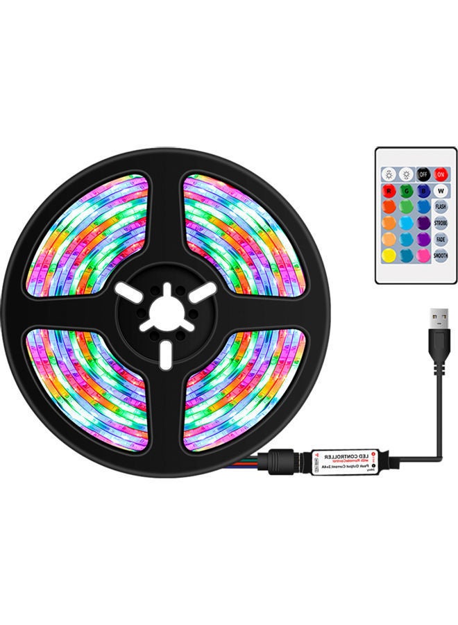 نيبمينينت شريط إضاءة LED بإضاءة متعددة الألوان RGB مع جهاز تحكم عن بعد بالأشعة تحت الحمراء أبيض 4متر  - Image 1
