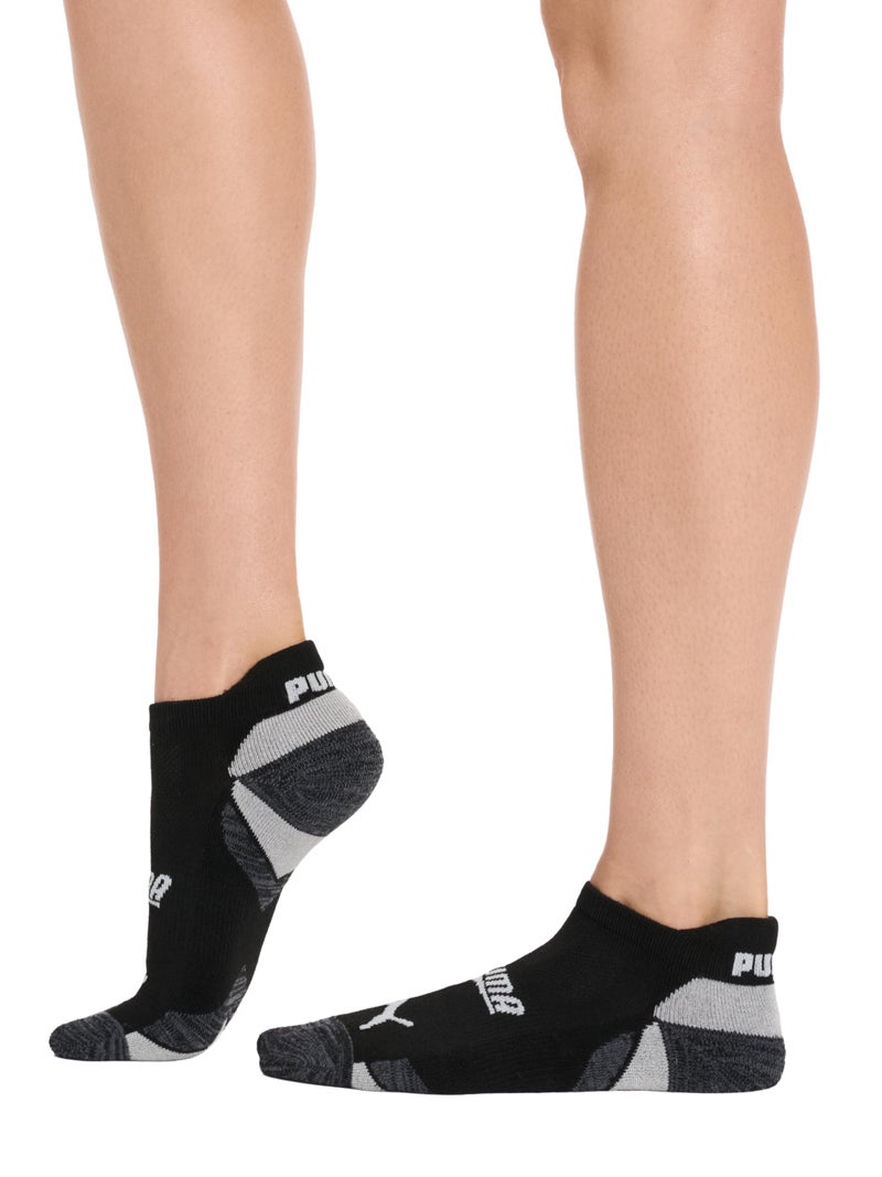 PUMA womens 6 Pack Low Cut Running Socks, White/Multi, 9 11 US - Image 3