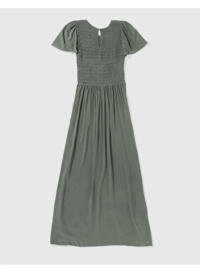 Aerie Fluted Smocked Dress