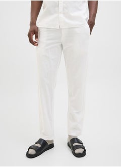 JACK & JONES Solid Mid Rise Regular Fit Joggers  - Image 1