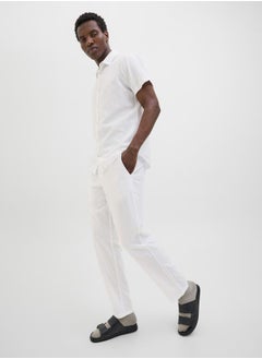 JACK & JONES Solid Mid Rise Regular Fit Joggers  - Image 2