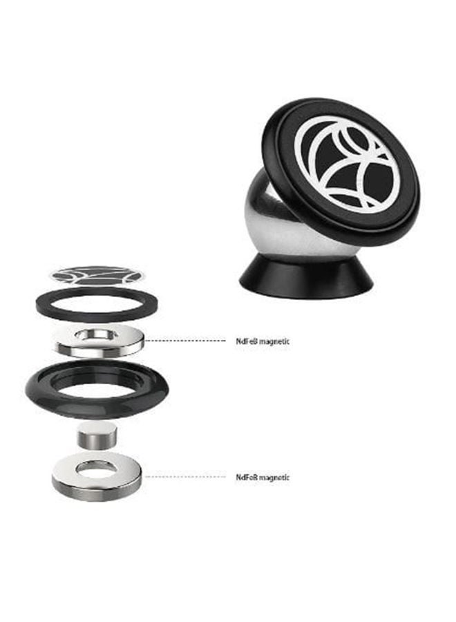 NIBEMINENT Leather Storage Pocket Organiser With Magnetic Mount Phone Holder And Rear View Blind Spot Side Mirror - Image 3