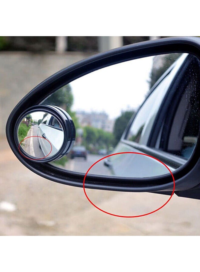 NIBEMINENT Leather Storage Pocket Organiser With Magnetic Mount Phone Holder And Rear View Blind Spot Side Mirror - Image 5