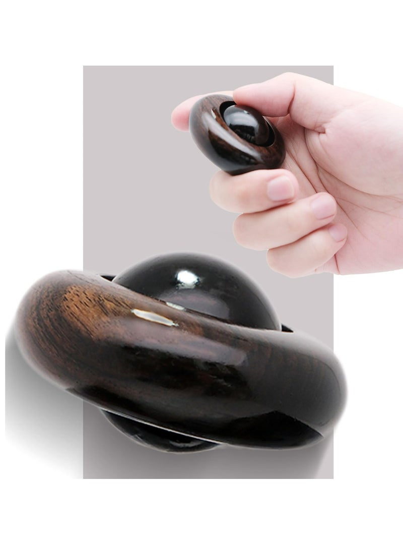 SOLARAE Fidget Toys for Adults, Wooden Stress Relief Toy, EDC ADHD Tools for Adults, Portable Figette Toys Adults Fidgets for Anxiety and Stress Balls, Quiet Fidget Cube Desk Toys for Office - Image 1