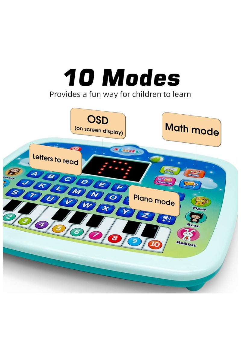 English Kids Learning Tablet - Interactive Educational Toy with LED Screen, Teaches Alphabet, Numbers, Reading, Math  Logic Games for Early Development Ages 3-6 - Image 2