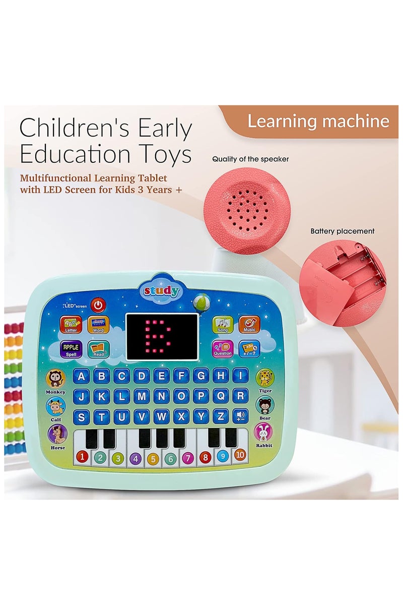 English Kids Learning Tablet - Interactive Educational Toy with LED Screen, Teaches Alphabet, Numbers, Reading, Math  Logic Games for Early Development Ages 3-6 - Image 4