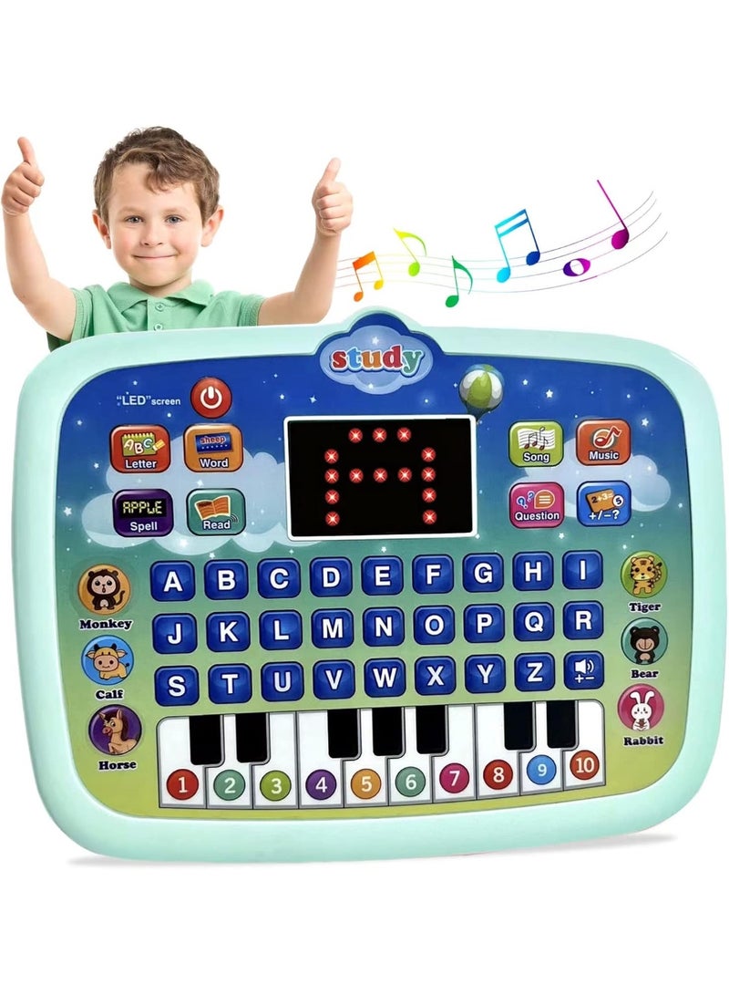 English Kids Learning Tablet - Interactive Educational Toy with LED Screen, Teaches Alphabet, Numbers, Reading, Math  Logic Games for Early Development Ages 3-6 - Image 1