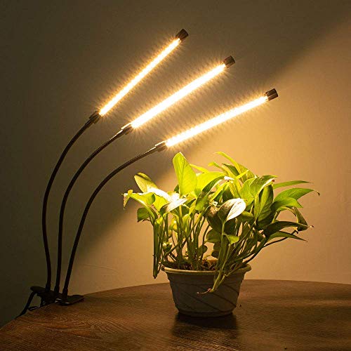 bseah Grow Light Plant Lights for Indoor Plants, Full Spectrum Led Growing Lamp with 3/9/12H Timer, Auto ON & Off, 10 Dimmable Lightness Clip-On Desk - Image 4