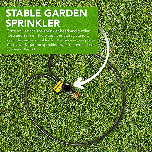Yard Butler Ring Base Sprinkler Stand - Durable Gardening Supplies for Lawn Care - Sturdy Design for Sprinkler Stability - Water Lawn & Garden Evenly - 3/4" Head - Image 3