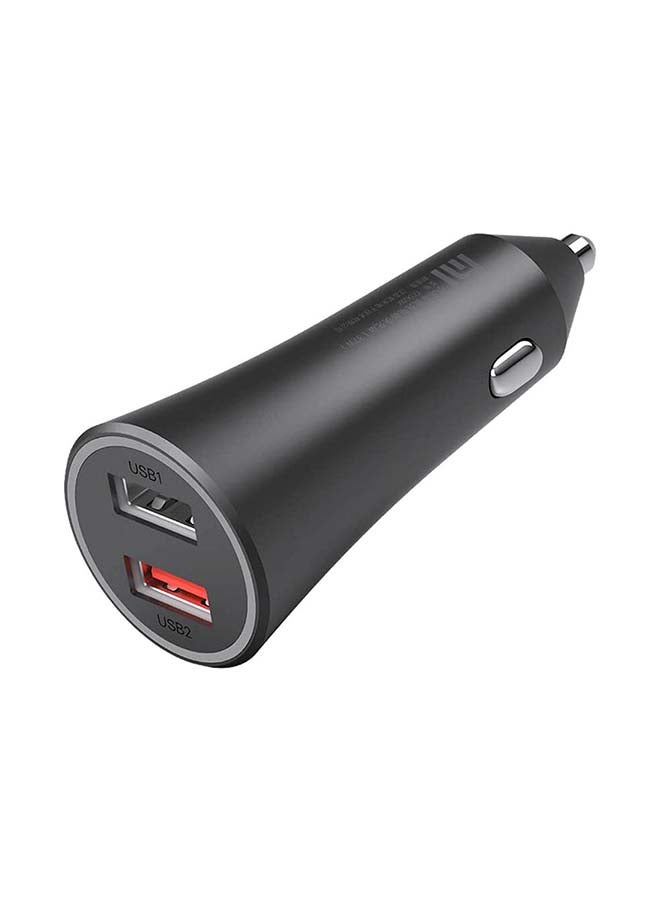 Xiaomi Mi 37W Dual-Port Car Charger Black - Image 2
