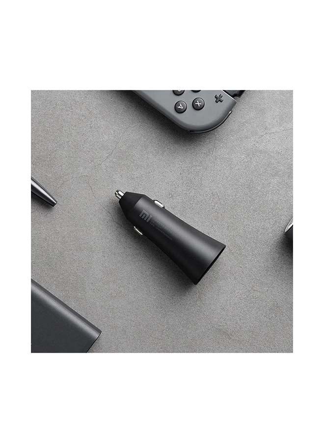 Xiaomi Mi 37W Dual-Port Car Charger Black - Image 3