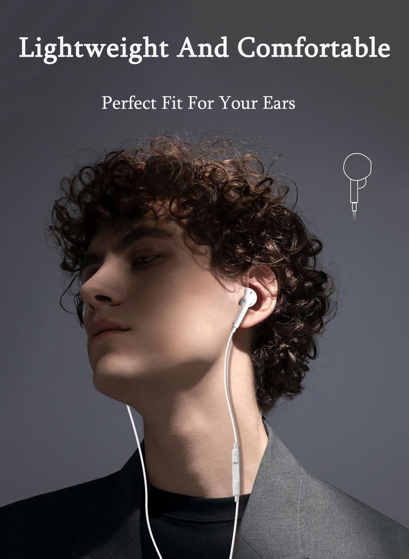 AFQIX Type-C Wired Earphones, Earbuds, HIFI Headphones, Supports Voice Calls, Compatible with iPhone Series, iPhone 17 Pro Max/17 Pro/17, Samsung Series, Huawei, Honor and Other Devices with USB C Audio Port - Image 2
