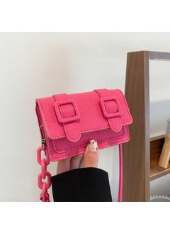 2022 Trendy Cambridge Satchel Womens Shoulder Bag Rose Red