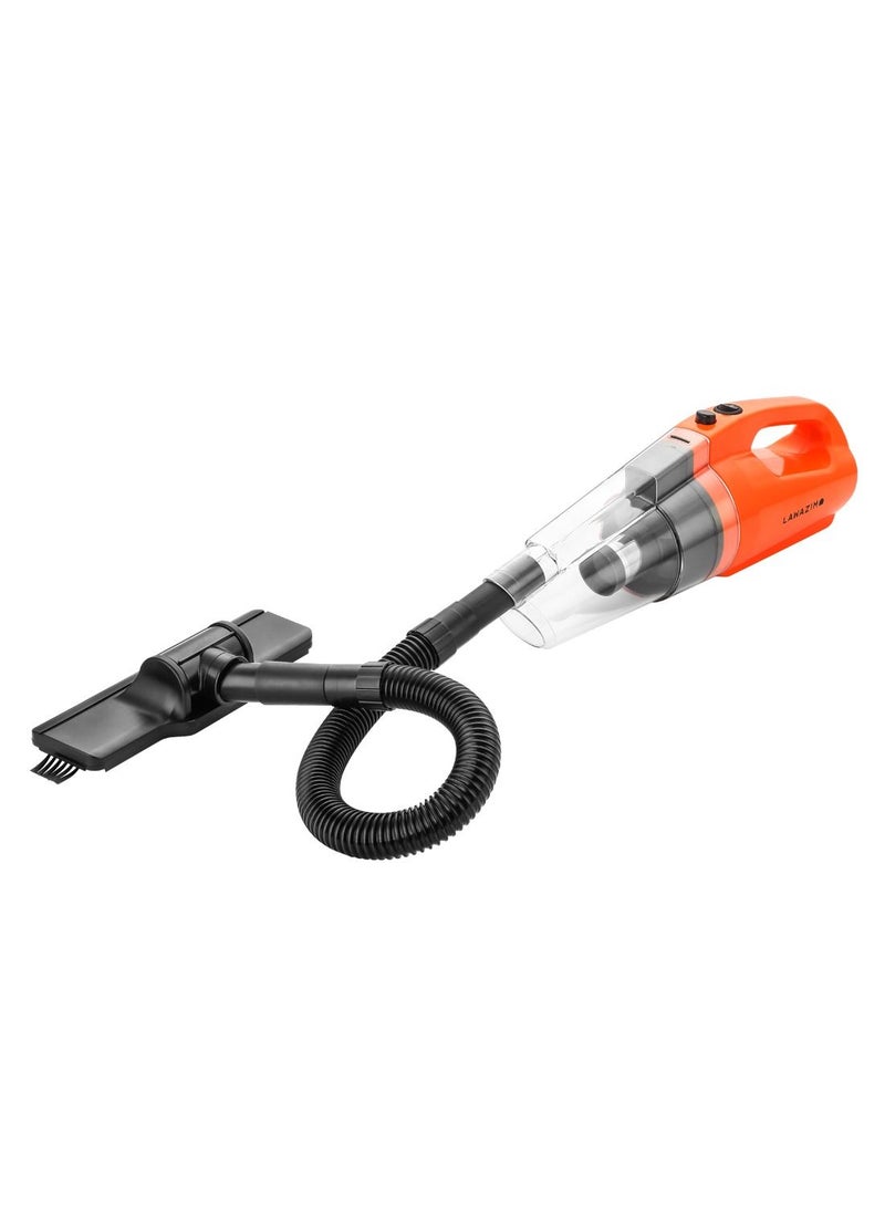 LAWAZIM Heavy Duty Cordless Vacuum Cleaner with Stainless Steel Filter - 100W Handheld Vacuum, 5.5kPa Suction, Rechargeable Battery, Pro Cyclone System, Lightweight and Compact, for Home, Car, Office - Image 2