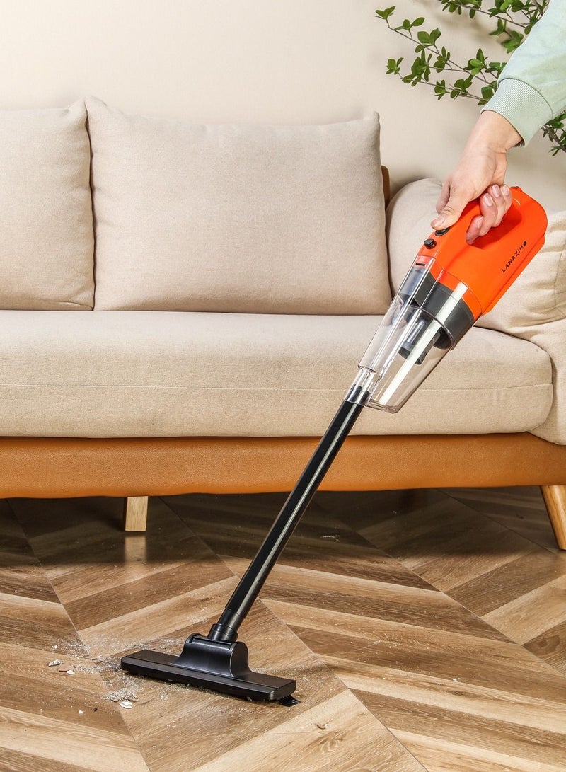 LAWAZIM Heavy Duty Cordless Vacuum Cleaner with Stainless Steel Filter - 100W Handheld Vacuum, 5.5kPa Suction, Rechargeable Battery, Pro Cyclone System, Lightweight and Compact, for Home, Car, Office - Image 5