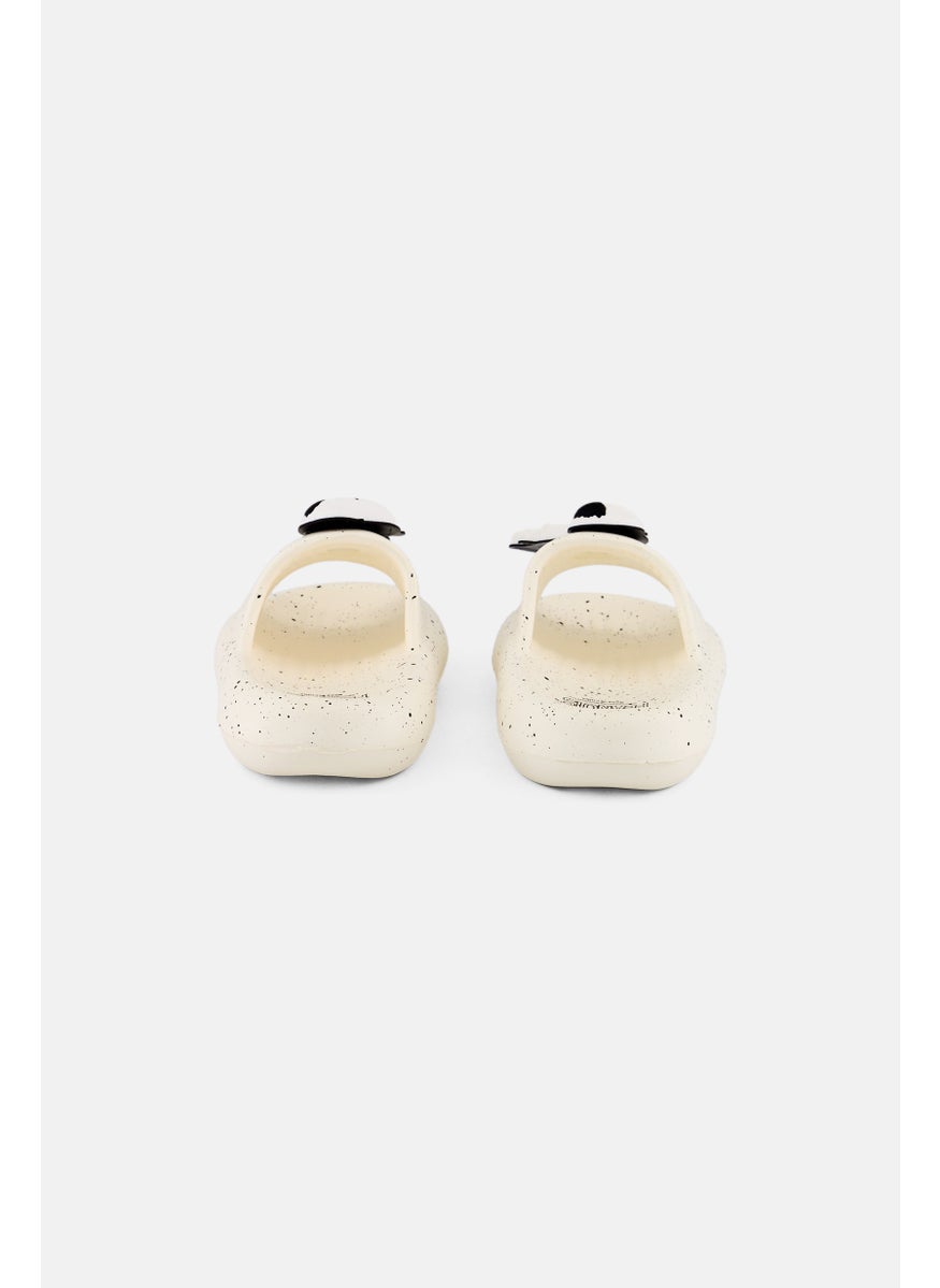 Peanuts Toddlers Boy Slip On Slides, Off White  - Image 4