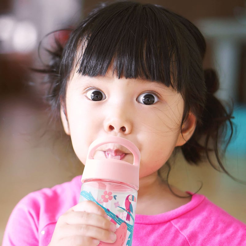 Stephen Joseph  Kids Flip Top Water Bottle  10 oz Tritan BPA Free  Water Bottle for Girls & Boys  Back to School Flip Top Bottle  Rainbows - Image 4