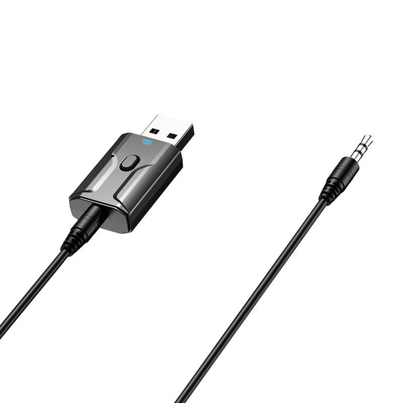 مستقبل ومُرسِل صوت بلوتوث 5.0 مع منفذ AUX USB و منفذ سماعة 3.5 مم وديناميكي مكالمة بلاس للآلة التلفزيونية والسيارة والحاسوب محول لاسلكي لاستريو الموسيقى - Image 5