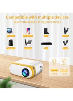 Generic New Upgraded Portable Home Theater Mini Projector For Office Home Outdoor Movie Nights Works With Mobile  - Image 2