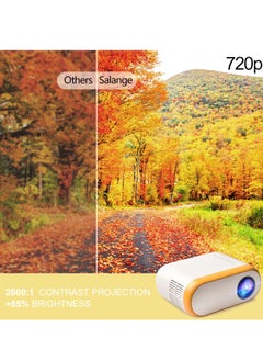 Generic New Upgraded Portable Home Theater Mini Projector For Office Home Outdoor Movie Nights Works With Mobile  - Image 3