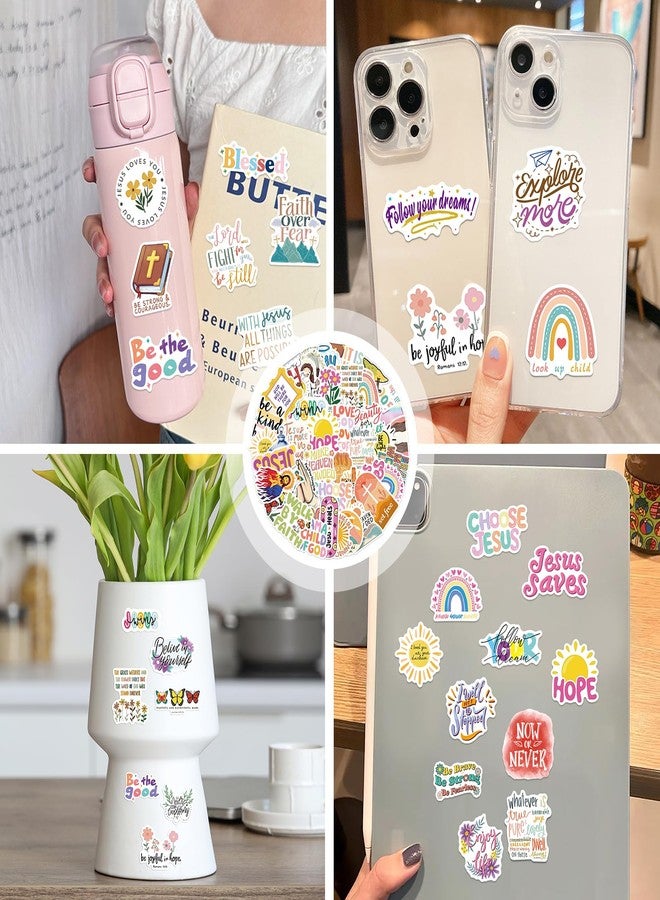 Vondafe Christian Stickers - 200Pcs Inspirational Stickers, Easter Stickers, Waterproof Planner Sticker for Water Bottle, Laptop, Planner, Journaling, Bible Verse Sticker, Christian Gifts - Colorful - Image 5