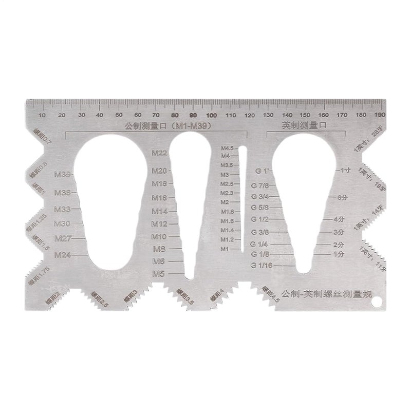 19 5 سم مقياس الخيوط المحمول أداة قياس البراغي السريعة والدقيقة - Image 2