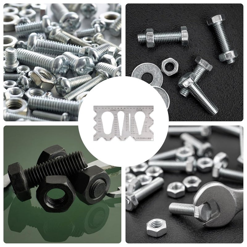 19 5 سم مقياس الخيوط المحمول أداة قياس البراغي السريعة والدقيقة - Image 5