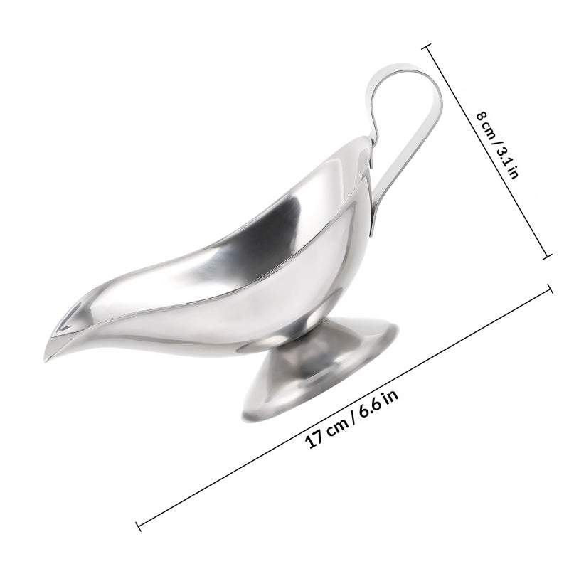 Gravy Boat Salad Dressing Serving Pourer Restaurant Condiment Bowl - Image 2