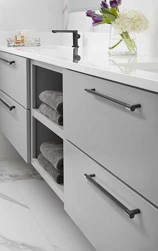 Amerock Kitchen Cabinet Pull Black Bronze 1258 in 320 mm CentertoCenter Bronx 1 Pack Furniture Hardware Cabinet Handle Bathroom Drawer Pull - Image 3