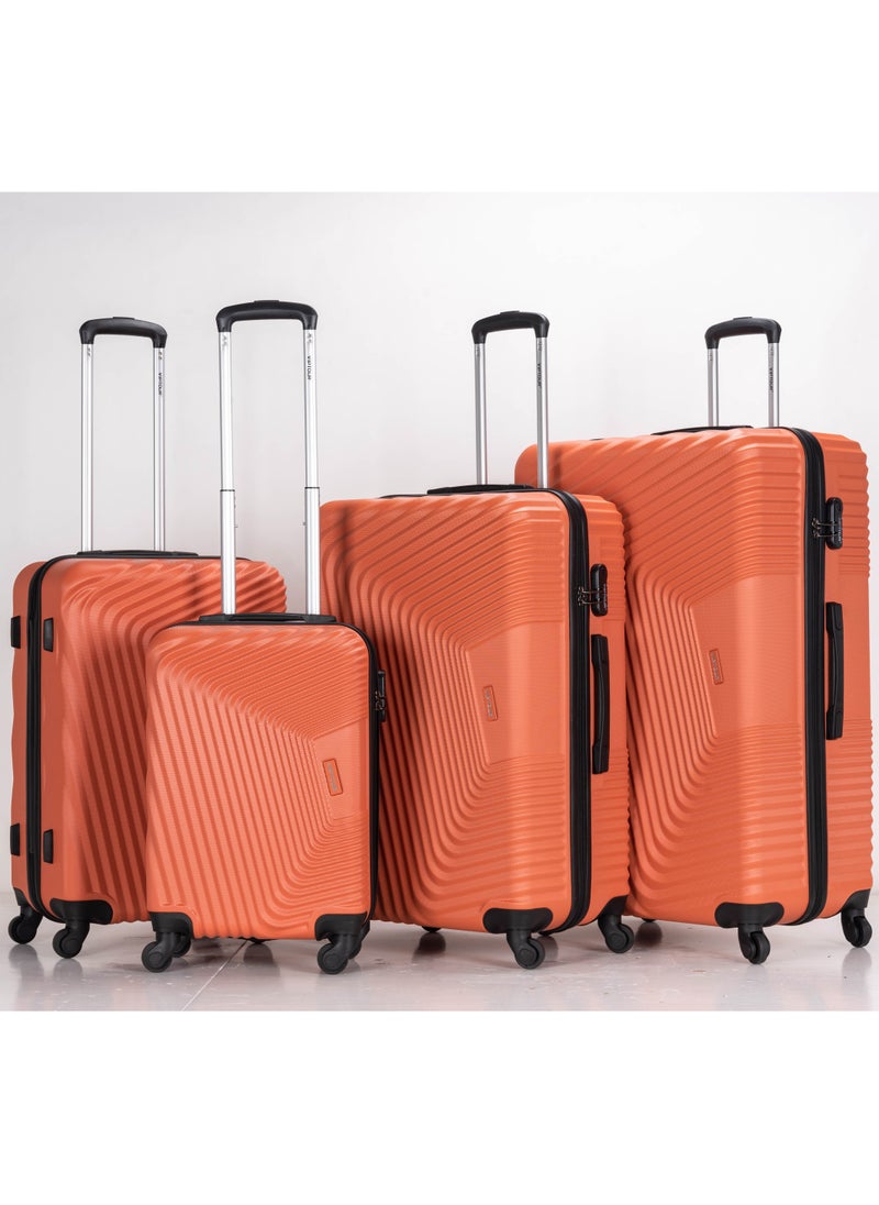 VIPTOUR - Set of 4 ABS Trolley Luggage With Number Lock 20,24,28,32 Inches - Image 1