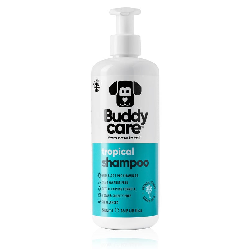 Buddycare Tropical Dog Shampoo by Buddycare Dry Skin Itchy Skin Relief for Smelly Dogs Deep Cleansing Shampoo for Dogs Puppy Sensitive Skin Dog Shampoo Conditioner with Aloe Vitamin B5 1690oz - Image 2